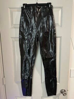 SPANX faux patent leather leggings